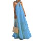 thumbnail image 1 of Txlixc Vestido de mujer con tirantes largos y flores 3D sin mangas Txlixc  moda, 1 of 4