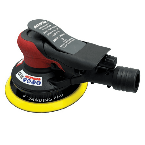 AirCat 6 Inch Composite 3/8 Inch Orbital Central Vacuum Palm Sander