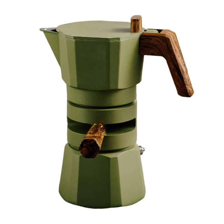 Stovetop Coffee Maker Durable Easy to Use Strong Coffee Machine Serving 2  Cups Quickly and Easily Coffee Maker Pot for Camping 