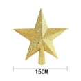 thumbnail image 3 of Costeam Five Pointed Star Christmas Tree Top Ornaments Christmas Decorations Gifts Sparkling Design Festive Decor For Xmas Tree Top Home Christmas Season Display, 3 of 4