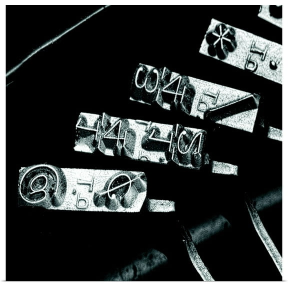 Great BIG Canvas | "Typewriter Symbols, Square" Art Print - 20x20