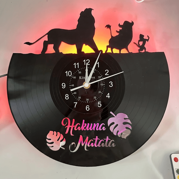 The Lion King vinyl wall clock 12" Wall Clock