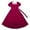 Wine, variant on REDARER Girls Solid Color Long Dress, Ruffle Hem Elegant Party Gown with Waist Design, Flowy Formal Dress for Kids,Size:8-9 Years