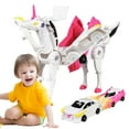 thumbnail image 5 of Car Transform Figurines Transforming Car Toy Ultimate Transforming Car Toy (Pink), 5 of 10