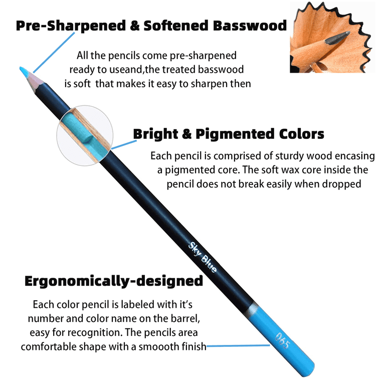 72 Colored Pencils Set with Sketchpad and Coloring Book photo 7