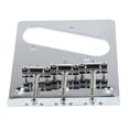 thumbnail image 3 of Puente de guitarra de silla de montar, Puente de guitarra eléctrica Puente de guitarra de 3 cuerdas Puente de guitarra con orificio para pastilla Eficiencia óptima, 3 of 8