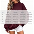 thumbnail image 3 of Edvintorg Knit Sweater Women Loose Casual Pullover Top Long Sleeve Crew Neck Soft Blouse Plus Size Womens Clothing Wine S-3XL, 3 of 9