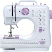 12 Built-in Stitches Mini Portable Electric Sewing Machine with Foot Pedal for Amateurs Beginners Embroidery Safety Overlock Household