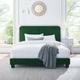 thumbnail image 2 of Modway Celine Channel Tufted Performance Velvet Queen Platform Bed in Gray, 2 of 9