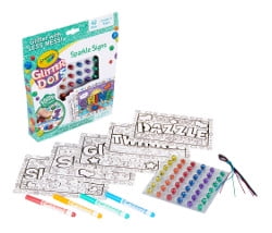Details about   Crayola Paint Colors Glitter Dots Sparkle Signs Craft Kit At Home Crafts For Kid 