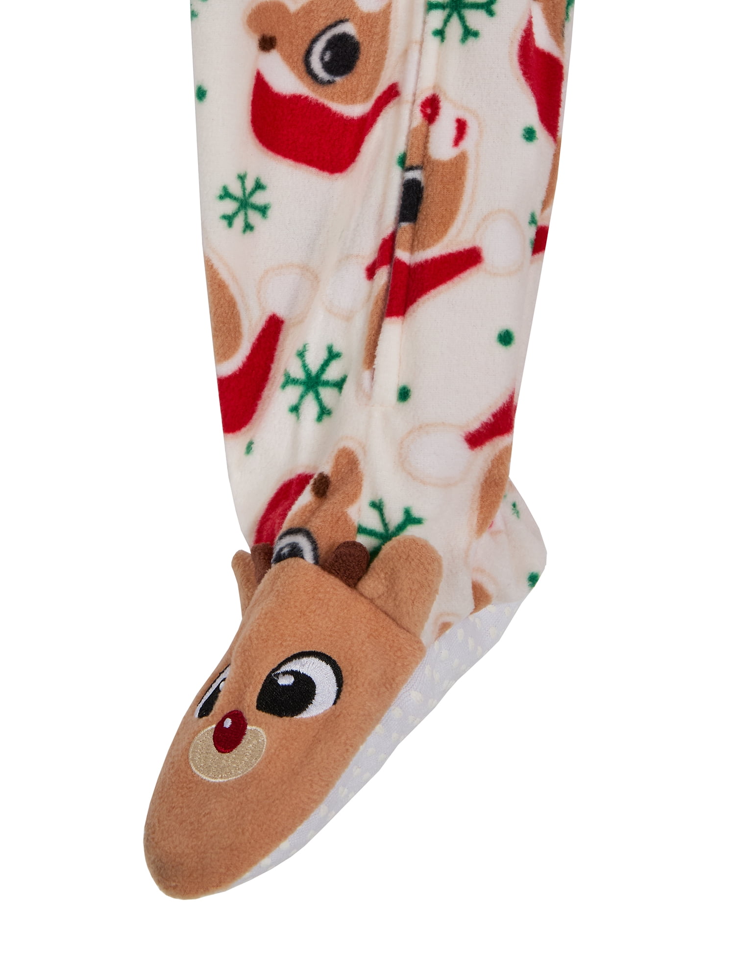 Rudolph Toddler One-Piece Footed Blanket Sleeper, Sizes 12M-5T