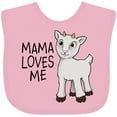 thumbnail image 3 of Inktastic Mama Loves Me Cute Goat Boys or Girls Baby Bib, 3 of 4