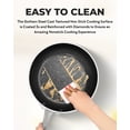 thumbnail image 3 of Gotham Steel Stackmaster Pots and Pans Set, 10 Piece Cookware Set, Stackable Design with Nonstick Cast Texture Coating, Includes Skillets, Sauce Pans, Stock Pots and Utensils, Dishwasher Safe, Black, 3 of 6