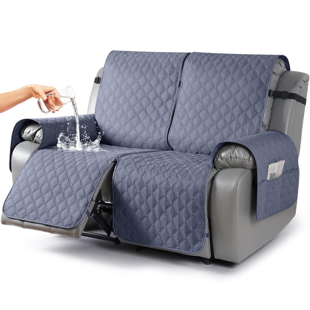 Funda reclinable TAOCOCO impermeable reversible para 2 plazas, color gris