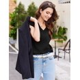 thumbnail image 4 of Weardear Summer Sweater Vest for Women Pullover Ribbed Knit Tank Tops Sleeveless Casual Loose Fit V Neck Cap Sleeve Tops, 4 of 7
