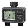 thumbnail image 1 of Smart Water Timer Intelligent 2 Outlet Irrigation Watering System Sprinkler Timer Garden Programmer LCD Display, 1 of 8