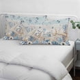 thumbnail image 4 of Blue Beige Coastal Throw Pillow Covers, Beach Starfish Summer Eucalyptus Vintage Soft Breathable Pillow Cases with Invisible Zipper, Small Pillowcases for Couch Bed Sofa Chair 16x24 Inches, 4 of 9