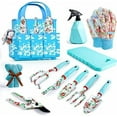 thumbnail image 2 of RibRave Womens Gardening Gifts Set - Floral Gardening Tools with Tote Bag - Gifts for Mom, Girlfriend or Women - Birthday, Christmas (Blue), 2 of 7