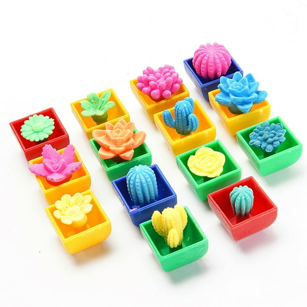 48 unids/set increíbles plantas y flores que crecen en agua, juguetes de Cactus, expansión de remojo, absorción de agua, juguetes para niños