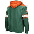thumbnail image 3 of Men's Colosseum Green Miami Hurricanes 2.0 Lace-Up Hoodie, 3 of 3