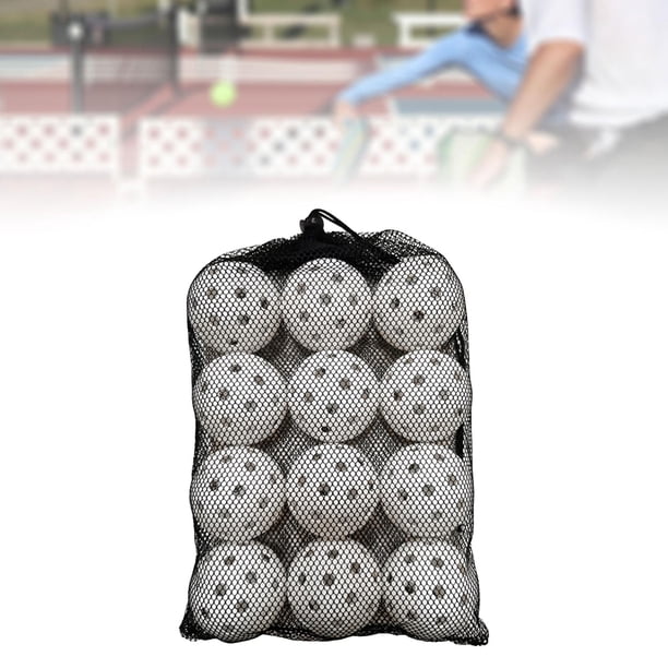 12 piezas de pelotas de Pickleball para entrenamiento de Pickleball, pelotas de Pickleball huecas de 40 agujeros