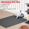 thumbnail image 2 of Cat Litter Box Mat: 47"x 36" Waterproof Kitty Cat Litter Trapping Mat, Easy-clean Double-layer Scatter Control Pad Rug (Black), 2 of 7