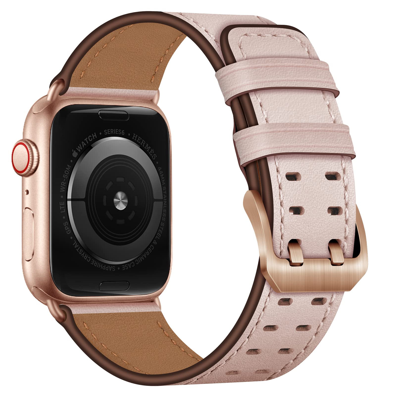  Leather Band Compatible with Apple Watch 38mm 40mm 41mm for  Women unique and elegant pearl inlaid diamond design Metal Buckle for iwatch  Bands Series 8 SE 7 6 5 4 3