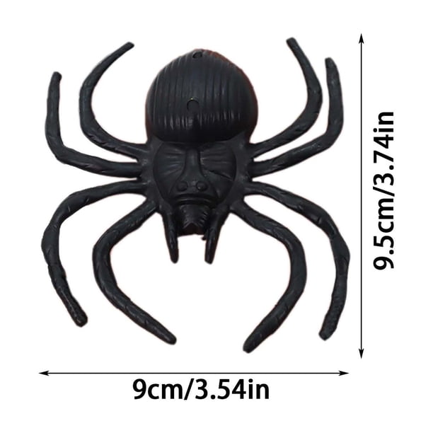 Petites araignées décoratives d'halloween, 50 pièces, fausses araignées en plastique noir, jouets, blague amusante, accessoires réalistes Petites araignées décoratives d'halloween, 50 pièces, fausses araignées en plastique noir, jouets, blague amusante, accessoires réalistes