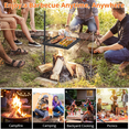 thumbnail image 6 of Campfire Grill Grate,Heavy Duty Steel Mesh Grate,Portable Open Fire Grate Fire Pit with Height Adjustable Swivel Grill Grate and Hanger Rod for Camping, 6 of 7