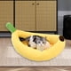 thumbnail image 1 of Cama para perros, cama para mascotas, acogedora cama para gatos con temática de plátano, suministros para mascotas para perros pequeños, cachorros y S, 1 of 8