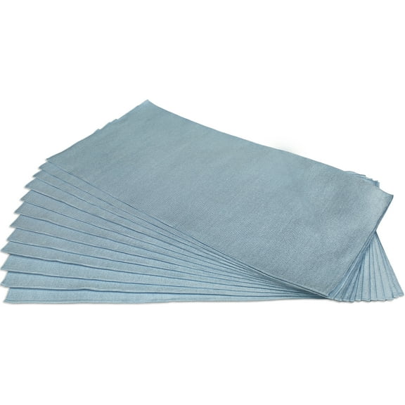 CleanAide® Suede Weave Ultrasonic Cut Glass Cleaning Microfiber Towels 16 in x 16 in - 12 Pack