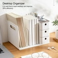 thumbnail image 2 of pitrice Book Storage Box Holder Bookend Drawers Business Multipurpose Plastic Brush for Dormitory Pen Pencils Organizing Gray, 2 of 9