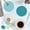 Blue, variant on Round Woven Placemats Set of 8 4.3" Cotton Heat Resistant Table Mats, Braided Coasters for Kitchen Dining Room, Farmhouse Trivets for Hot Dishes(Blue)