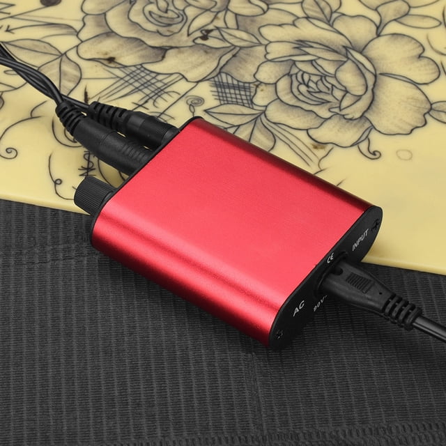 Mini máquina de tatuaje Fuente de alimentación Aceros inoxidables para ametralladora de bobina rotatoria