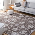 thumbnail image 2 of SAFAVIEH Glamour Quinten Floral Area Rug, Dark Brown/Ivory, 9' x 12', 2 of 8