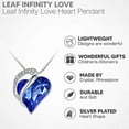 thumbnail image 5 of Womens Silver Plated Infinity Love Heart Pendant Necklace with Birthstone Crystals, Jewelry Gifts for Her, Anniversary Birthday Mother's Necklaces for Wife Mom, 5 of 6
