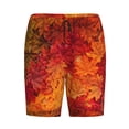 thumbnail image 7 of JUNZAN Autumn Leaf Pattern Sleep Pajama Shorts for Men,Men's Pajama Bottoms,Sleepwear,Pj Shorts, 7 of 7