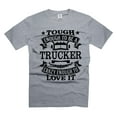 thumbnail image 5 of Mens Trucker T-shirt Truck Driver Gifts Funny Trucker Shirts Truck Driver Tee Shirt Driver Gifts (Large Navy Blue), 5 of 6