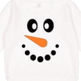 thumbnail image 3 of Inktastic Cute Smiling Snowman Face with Carrot Nose Toddler Sweatshirt, 3 of 4