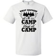 thumbnail image 3 of Inktastic What Happens at Camp Stays at Camp with Tent and Woods T-Shirt, 3 of 5