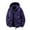 Purple, variant on Levmjia Men's Windproof Waterproof Jacket Hooded Rain Jacket Polyester Outdoor Sportswear with Elastic Cuffs Solid Color Casual Coat S-3XL Black