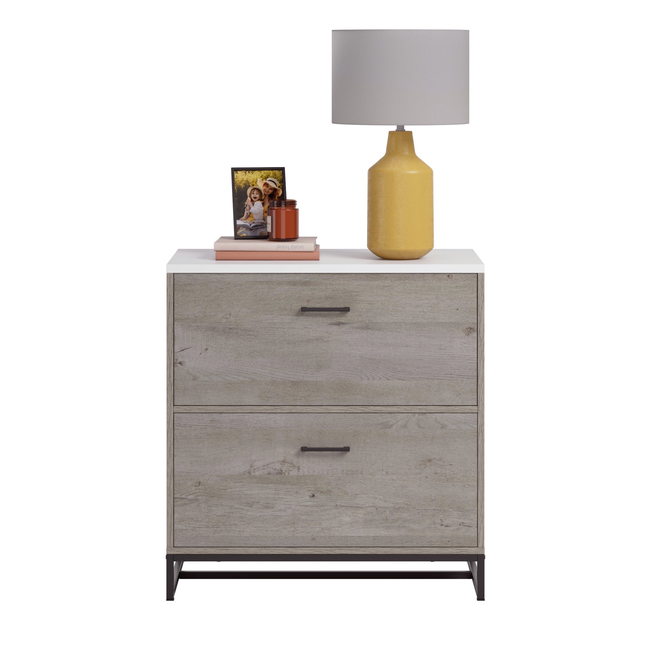 Sauder Tremont Row 2-Drawer Lateral File Cabinet, Mystic Oak Finish