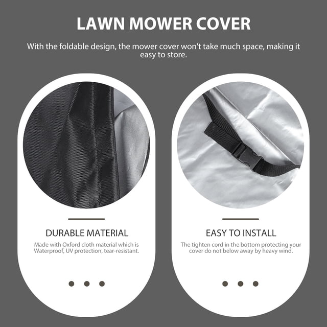 unbranded Cubierta Para Cortacésped Empujable Con Ajustable Y Tela Oxford Impermeable