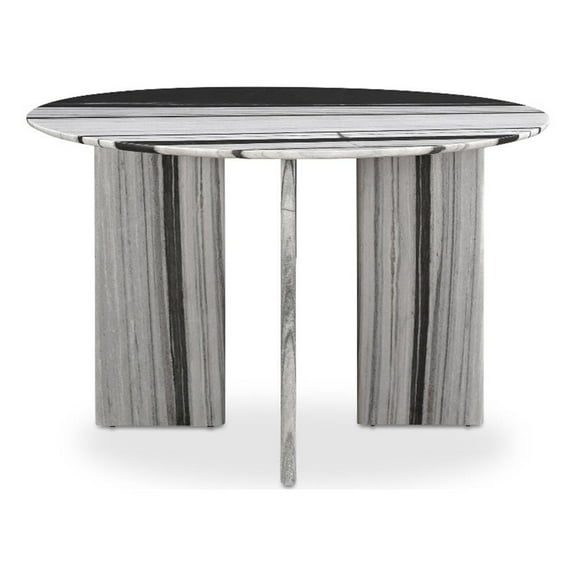 Moe's Home Collection Celia Round Dining Table Panda Marble Stone Dining Tables