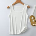 thumbnail image 2 of cfhntfmh Tank Tops for Women Plain Summer Square Neck Sleeveless Casual Shirts Ribbed Knit Slim Basic Clothes, 2 of 6