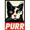thumbnail image 2 of Caldwell, Rachel 23x32 Black Ornate Wood Framed with Double Matting Museum Art Print Titled - Purr Propaganda, 2 of 4