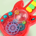 thumbnail image 5 of Electric Guitar Toy Transparent Gear Guitar With Light Music Kid Educational Toy, 5 of 5
