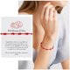 thumbnail image 2 of Pulsera de hilo rojo para la buena suerte pulseras de hilo ajustable nudos pulsera regalos para las mujeres, 2 of 8