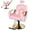 Pink, variant on Tuekys Reclining Salon Barber Chair, Height Adjustable Hydraulic Hair Salon Chair with 360 Degrees Rolling Swivel, Beauty Spa Salon Armchair, Black