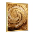 thumbnail image 3 of Designart "Mocha Spiral With Gilded Brown II" Abstract Spirals Picture Framed Wall Art Prints, 3 of 5